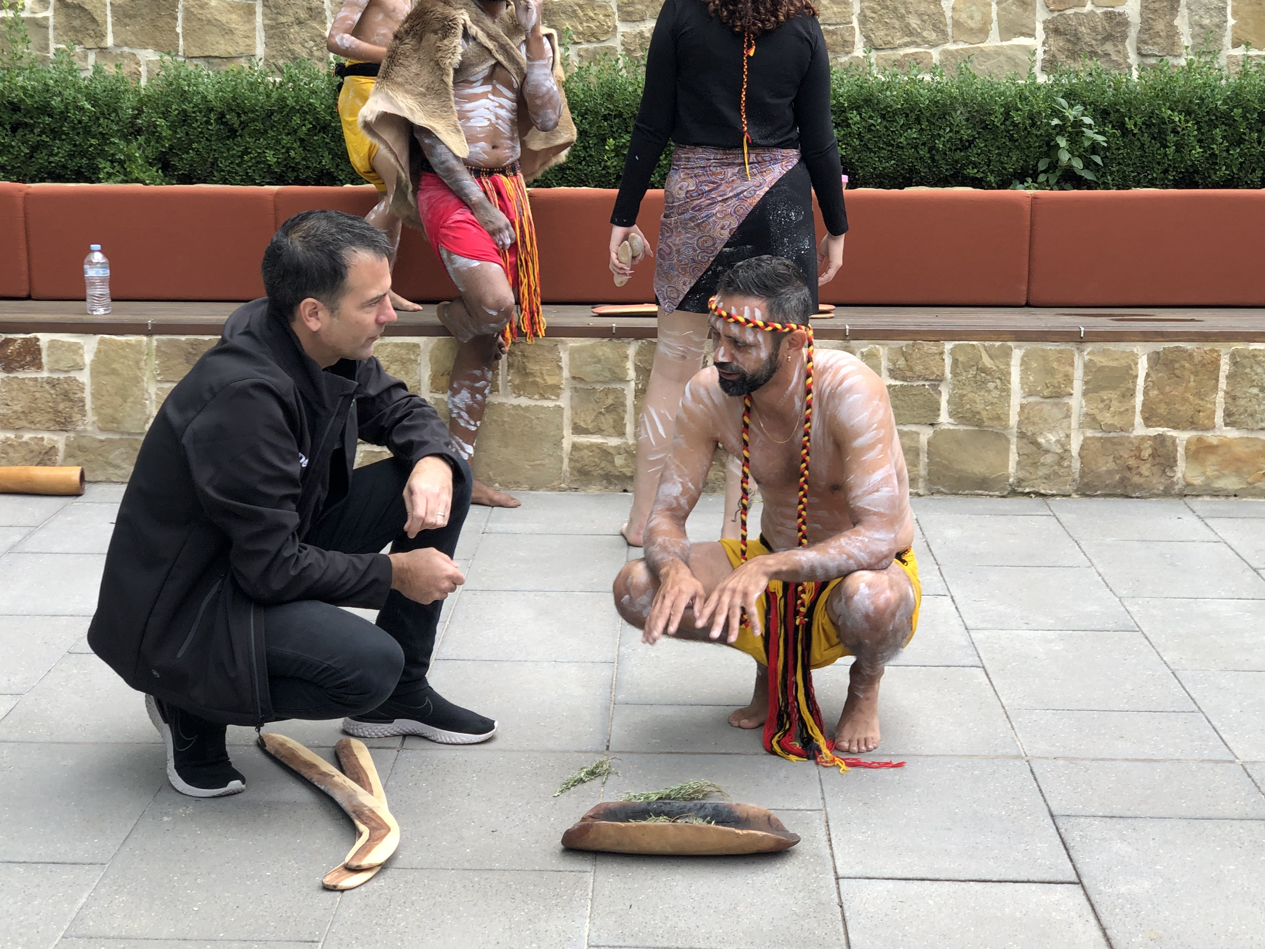 Adelaide Walking Together_Jason Bender and Jack Buckskin