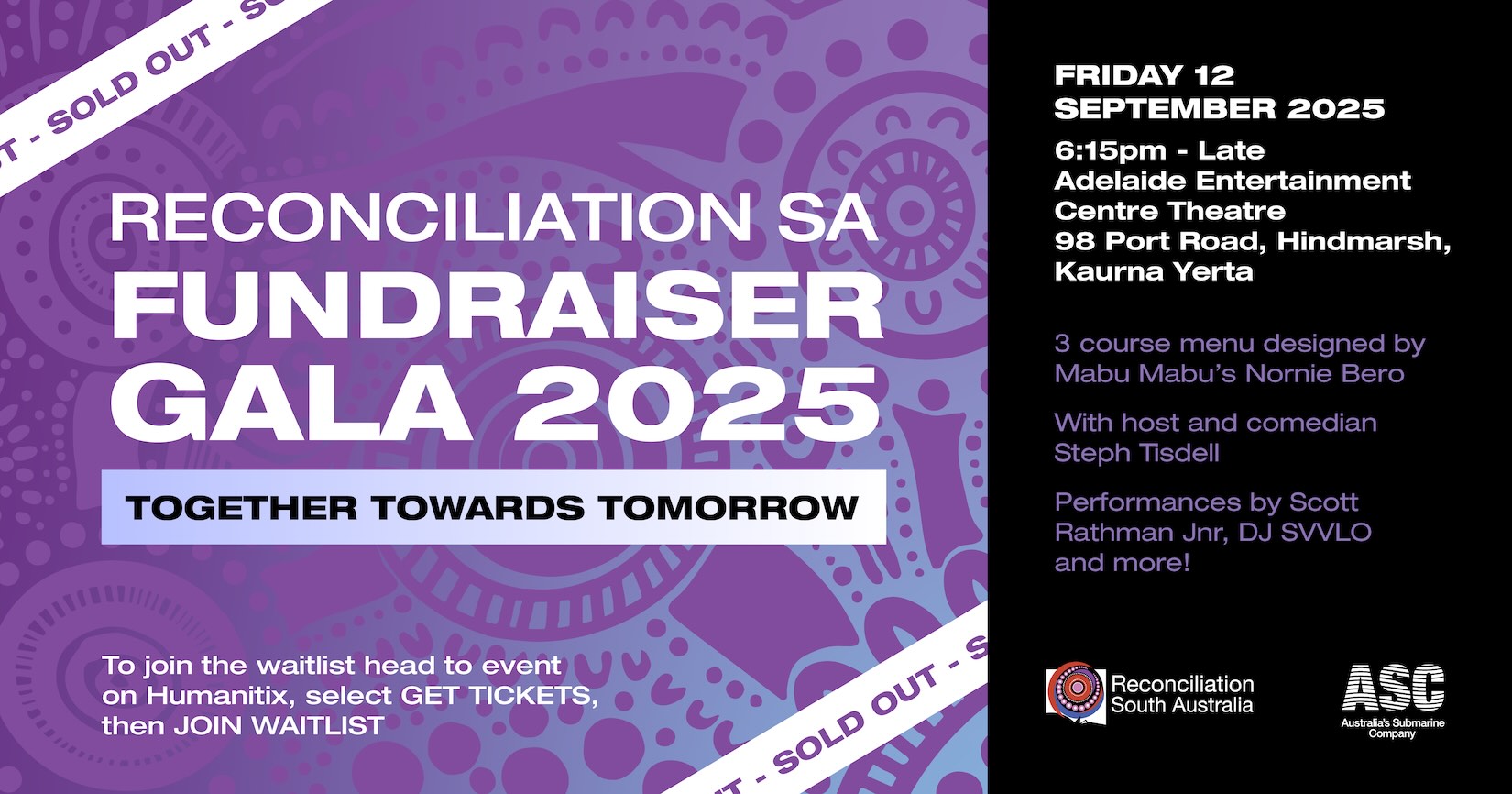 Reconciliation SA Fundraiser Gala 2025 - SOLD OUT